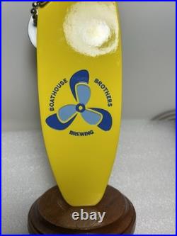 BOATHOUSE BROTHERS BREWING BOAT KEY FLOATATION draft beer tap handle. MINNESOTA