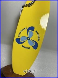 BOATHOUSE BROTHERS BREWING BOAT KEY FLOATATION draft beer tap handle. MINNESOTA