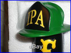 BRAND NEW Firehouse Brewery Beer Tap Handle INDIA PALE ALE Green Helmet FIRE
