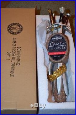 BRAND NEW IN BOX GAME OF THRONES FIRE AND BLOOD BEER DRAFT TAP HANDLE