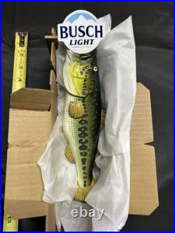 BRAND NEW IN THE BOX Busch Light Figural Bass Fish Beer Tap Handle