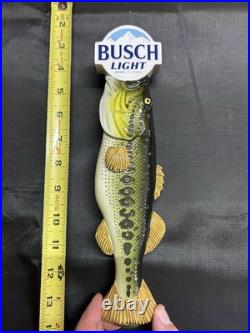 BRAND NEW IN THE BOX Busch Light Figural Bass Fish Beer Tap Handle