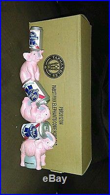 -BRAND NEW- PABST BLUE RIBBON PBR PINK ELEPHANTS COME HOME BEER TAP HANDLE