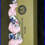 -BRAND NEW- PABST BLUE RIBBON PBR PINK ELEPHANTS COME HOME BEER TAP HANDLE