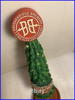 BRECKENRIDGE BREWING CHRISTMAS ALE draft beer tap handle. COLORADO. Closed
