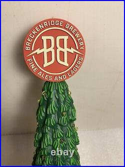 BRECKENRIDGE BREWING CHRISTMAS ALE draft beer tap handle. COLORADO. Closed