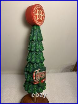 BRECKENRIDGE CHRISTMAS ALE CHRISTMAS TREE draft beer tap handle. WORKING
