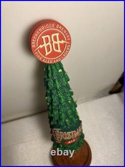 BRECKENRIDGE CHRISTMAS ALE CHRISTMAS TREE draft beer tap handle. WORKING