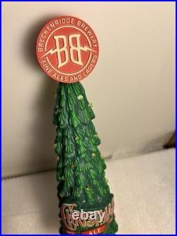 BRECKENRIDGE CHRISTMAS ALE CHRISTMAS TREE draft beer tap handle. WORKING