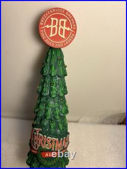 BRECKENRIDGE CHRISTMAS ALE CHRISTMAS TREE draft beer tap handle. WORKING
