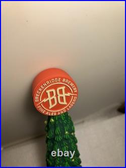 BRECKENRIDGE CHRISTMAS ALE CHRISTMAS TREE draft beer tap handle. WORKING