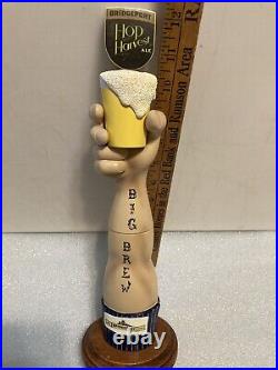 BRIDGEPORT BREWING BIG BREW HOP HARVEST ALE draft beer tap handle. OREGON Closed BRIDGEPORT BREWING BIG BREW HOP HARVEST ALE draft beer tap handle. OREGON Closed