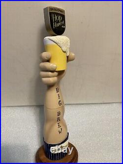 BRIDGEPORT BREWING BIG BREW HOP HARVEST ALE draft beer tap handle. OREGON Closed BRIDGEPORT BREWING BIG BREW HOP HARVEST ALE draft beer tap handle. OREGON Closed