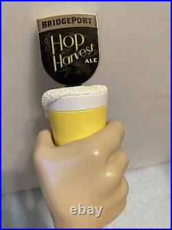 BRIDGEPORT BREWING BIG BREW HOP HARVEST ALE draft beer tap handle. OREGON Closed BRIDGEPORT BREWING BIG BREW HOP HARVEST ALE draft beer tap handle. OREGON Closed
