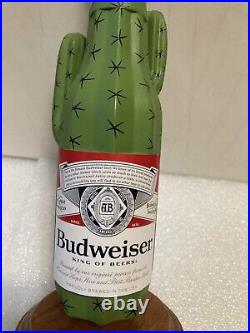BUDWEISER BEER 2024 CUSTOM PRICKLY DESERT CACTUS draft beer tap handle. USA