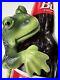 BUDWEISER BULLFROG on a BEER BOTTLE Tap Handle Frog ST. LOUIS, MISSOURI 1995 VTG