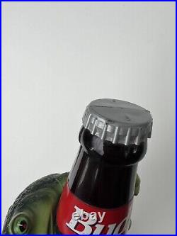 BUDWEISER BULLFROG on a BEER BOTTLE Tap Handle Frog ST. LOUIS, MISSOURI 1995 VTG