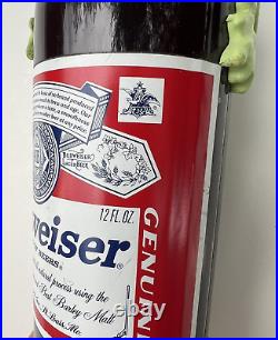 BUDWEISER BULLFROG on a BEER BOTTLE Tap Handle Frog ST. LOUIS, MISSOURI 1995 VTG