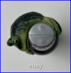 BUDWEISER BULLFROG on a BEER BOTTLE Tap Handle Frog ST. LOUIS, MISSOURI 1995 VTG