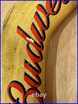 BUDWEISER OUTBACK BOOMERANG draft beer tap handle. ST. LOUIS, MISSOURI