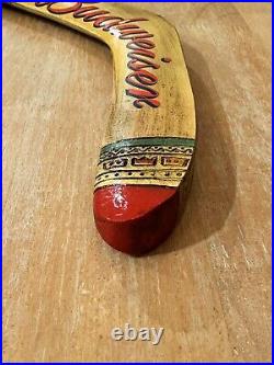 BUDWEISER OUTBACK BOOMERANG draft beer tap handle. ST. LOUIS, MISSOURI