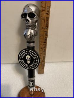 BURNING BEARD BREWING COMPANY SIGNATURE SKULL draft beer tap handle. CALIFORNIA BURNING BEARD BREWING COMPANY SIGNATURE SKULL draft beer tap handle. CALIFORNIA