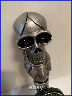 BURNING BEARD BREWING COMPANY SIGNATURE SKULL draft beer tap handle. CALIFORNIA
