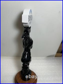 BUSCH LIGHT BEER WILD BLACK STALLION Draft beer tap handle. ST. LOUIS, MISSOURI