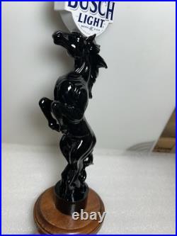 BUSCH LIGHT BEER WILD BLACK STALLION Draft beer tap handle. ST. LOUIS, MISSOURI