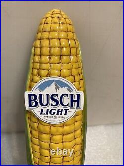 BUSCH LIGHT FARMERS MARKET FRESH CORN COB draft beer tap handle. BUSCHHHHH! USA