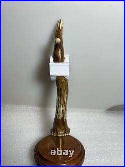 BUSCH LIGHT HUNTING DEER ANTLER TROPHY Draft beer tap handle. ST. LOUIS MISSOURI
