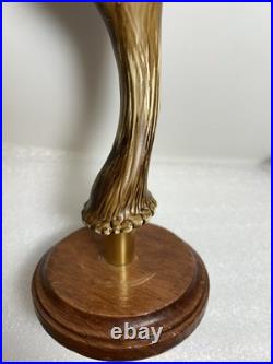 BUSCH LIGHT HUNTING DEER ANTLER TROPHY Draft beer tap handle. ST. LOUIS MISSOURI