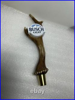 BUSCH LIGHT HUNTING DEER ANTLER TROPHY Draft beer tap handle. ST. LOUIS MISSOURI