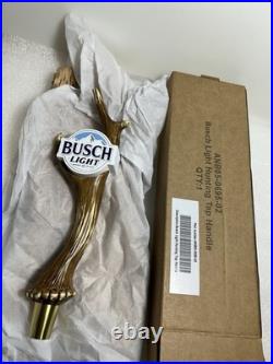 BUSCH LIGHT HUNTING DEER ANTLER TROPHY Draft beer tap handle. ST. LOUIS MISSOURI