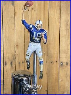Baltimore Colts Beer Tap Handle Johnny Unitas Keg NFL Football Blue Indianapolis Baltimore Colts Beer Tap Handle Johnny Unitas Keg NFL Football Blue Indianapolis