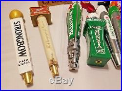 Beer Keg Tap Handle Lot of 13 New & Used Miller Heineken Brooklyn Baseball MLB