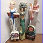 Beer Keg Tap Handle Lot of 3 Sexy Lady Miami Shark Bait HP Jugs Grey Mermaid