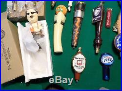 Beer Keg Tap Handle Marker Lot 29 New Used Figural Craft Coors Fat Head Shiner