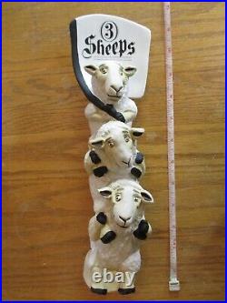 Beer Tap 3 Sheeps Handle Brand New in Original Box