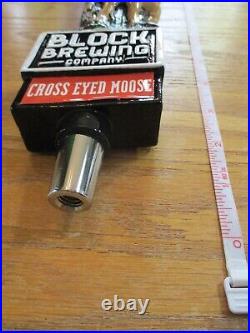 Beer Tap Block Cross Eyed Moose Handle Brand New