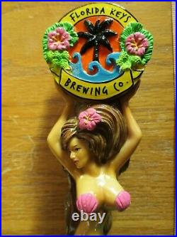 Beer Tap Florida Keys Mermaid Brown Handle Brand New in Original Box