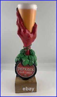 Beer Tap Handle Anheuser Busch Demon's Hop Yard Beer Tap Handle Figural Beer Tap