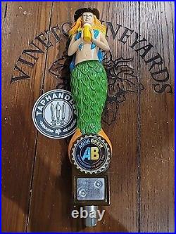 Beer Tap Handle Aquabrew Double IPA Beer Tap Handle Figural Mermaid Tap Handle