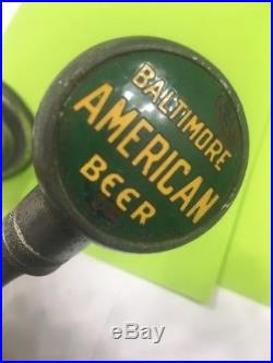 Beer Tap Handle Baltimore American Beer Knob Baltimore American Beer Tap Handle