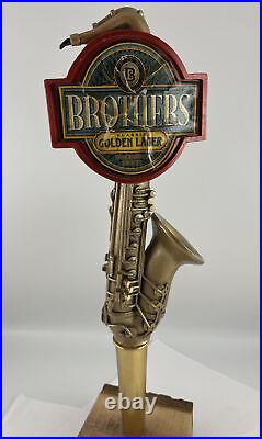 Beer Tap Handle Brothers Golden Ale Beer Tap Handle Figural Saxophone Tap Handle Beer Tap Handle Brothers Golden Ale Beer Tap Handle Figural Saxophone Tap Handle