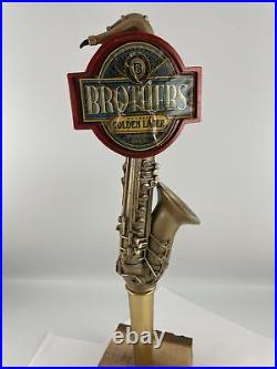 Beer Tap Handle Brothers Golden Ale Beer Tap Handle Figural Saxophone Tap Handle Beer Tap Handle Brothers Golden Ale Beer Tap Handle Figural Saxophone Tap Handle