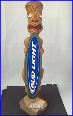 Beer Tap Handle Bud Light Tiki Beer Tap Handle Rare Figural Beer Tap Handle