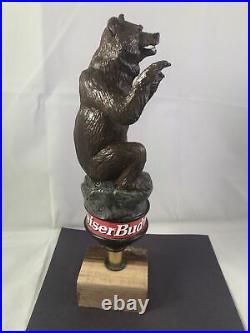 Beer Tap Handle Budweiser Bear Beer Tap Handle Rare Figural Bear Tap Handle A