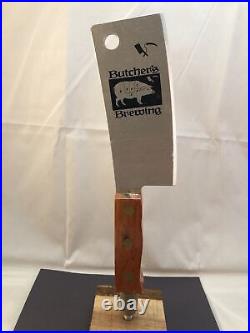 Beer Tap Handle Butcher's Hefeweizen Beer Tap Handle Figural Knife Tap Handle
