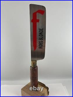 Beer Tap Handle Butcher's Knife Robs Blonde Beer Tap Handle Figural Tap Handle Beer Tap Handle Butcher's Knife Robs Blonde Beer Tap Handle Figural Tap Handle